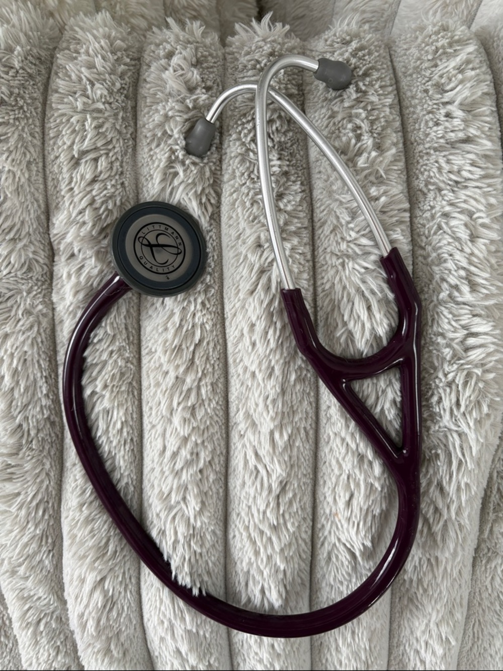 Littmann Classic Plum Stethoscope with Gray Ear Tips